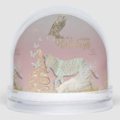 Boganhues Gold Design Dierenprint Sneeuwbol (Voorkant)