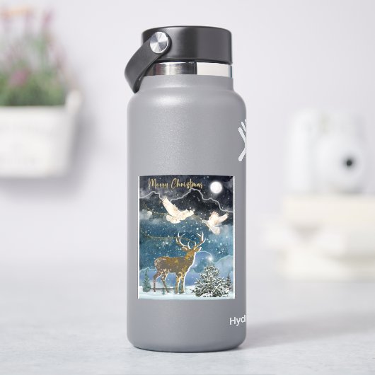 Boganhues Kerstprint Sticker (HydroFlask)