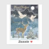 Boganhues Kerstprint Sticker (Vel)