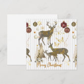 Boganhues Kerstprint Sticker Kaart (Voorkant / Achterkant)