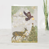 "Boganhues Luxe print met rendier" Kaart (Achterkant)