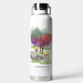 Boganhues Pipa & Marlow Print Waterfles (Achterkant)