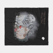 Boganhues "Pipa & Marlow" serie print Fleece Deken (Voorkant (Horizontaal))