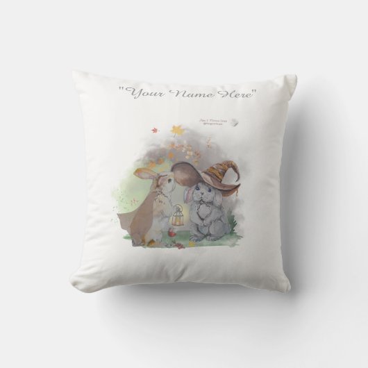 Boganhues "Pipa & Marlow" serie print Kussen (Voorkant)
