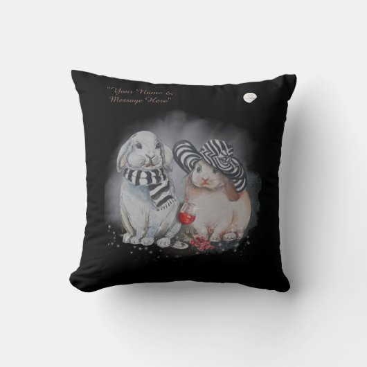 Boganhues "Pipa & Marlow" serie print Kussen (Voorkant)
