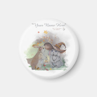 Boganhues "Pipa & Marlow" serie print Magneet