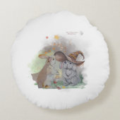 Boganhues "Pipa & Marlow" serie print Rond Kussen (Achterkant)