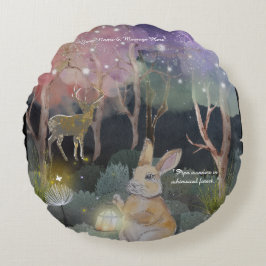 Boganhues "Pipa & Marlow" serie print Rond Kussen