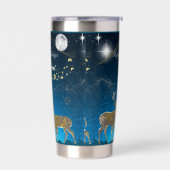 Boganhues Premium Kerst Print Geïsoleerde Drinkbeker (Links)