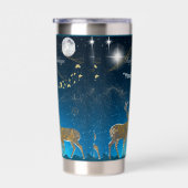 Boganhues Premium Kerst Print Geïsoleerde Drinkbeker (Rechts)
