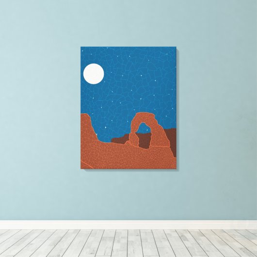 Bogen Abstract Canvas Afdruk (Insitu (Houten vloer))