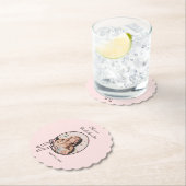 Bogen & Babes Roze Bow Coquette Bachelorette Party Kartonnen Onderzetters (Insitu)