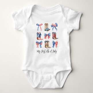 Bogen Baby Eerste 4 juli Coquette Esthetisch Romper
