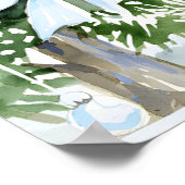 Bogen Baby Het is koud Buiten Baby shower Welkom Poster (Hoek)