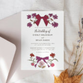 Bogen & Bloesems Magneta Coquette Wedding Kaart