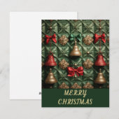 Bogen en Bellen - Kerstkaart (Voorkant / Achterkant)