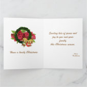 Bogen en Bells Vrolijke Kerstmis Kaart (Binnen)