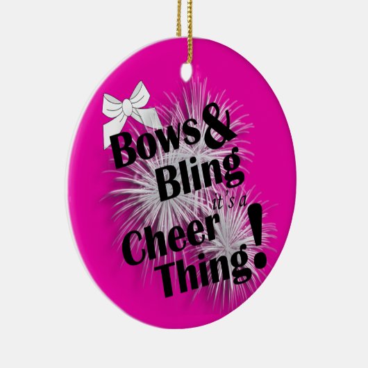 Bogen en bling Het is een Ornament. Keramisch Ornament (Rechts)