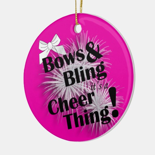 Bogen en bling Het is een Ornament. Keramisch Ornament (Links)