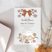 Bogen en bloemen Terracotta Vrijgezellenfeest Kaart