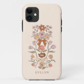 Bogen en bloesems Bloemen Terracotta Case-Mate iPhone Case (Achterkant)