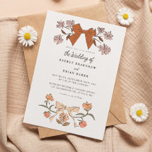 Bogen en bloesems Coquette bruiloft