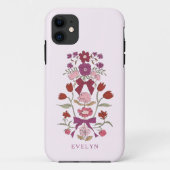 Bogen en bloesems Floral Magenta Case-Mate iPhone Case (Achterkant)