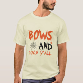 Bogen en Boos Y'all Halloween Mannen T-Shirt