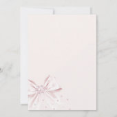 Bogen en Bubbly Pink bruids douche uitnodiging (Achterkant)