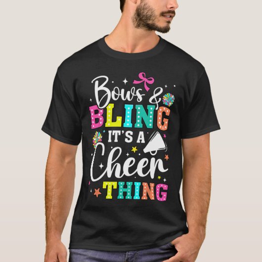 Bogen en Cheerleading, het is een cheer-ding, Grap T-shirt (Voorkant)