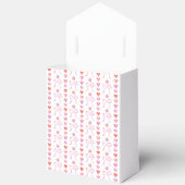 Bogen en harten Patroon Baby shower Bedankdoosjes (Open)