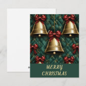 Bogen en klokken - Kerst Kaart (Voorkant / Achterkant)