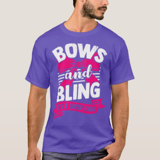 Bogen en knabberen zijn een roer ding op Cheerlead T-shirt