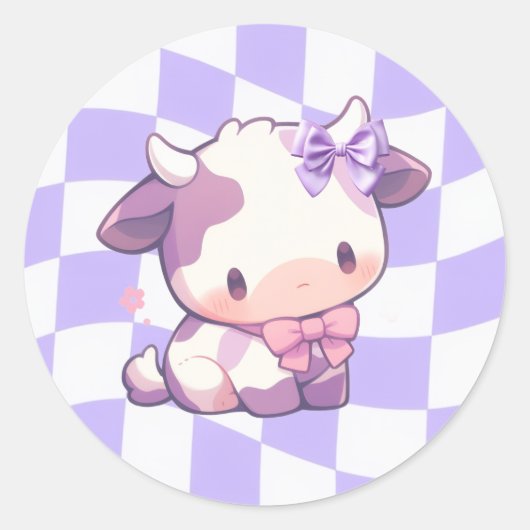 Bogen en stiersticker ronde sticker (Voorkant)