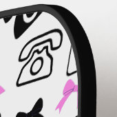 Bogen en telefoons Pickleball Paddle (Links Detail)