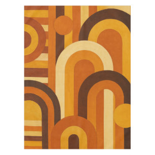 Bogen en zonnevlekken Retro MCM geometrisch ontwer Tafelkleed
