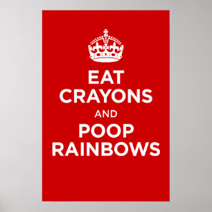 bogen eten en regenbogen eten poster