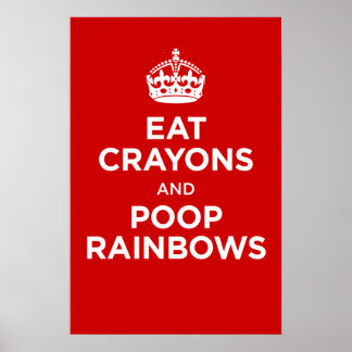 bogen eten en regenbogen eten poster