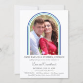 Bogen & Fotostate Trouwceremonie Kaart (Voorkant)