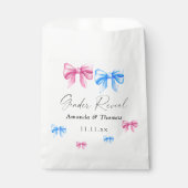 Bogen Geslacht onthullen. Meisje of Jongen Bedankzakje (Voorkant)