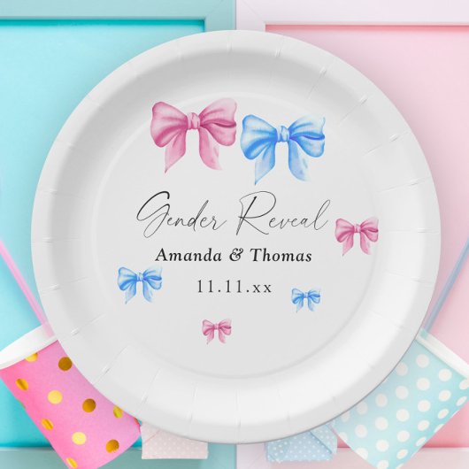 Bogen Geslacht onthullen. Meisje of Jongen Papieren Bordje