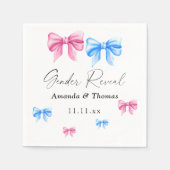 Bogen Geslacht onthullen. Meisje of Jongen Servet (Voorkant)