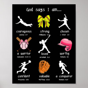 Bogen God Zegt Ik Ben Christelijk Zachte Meisjes B Poster