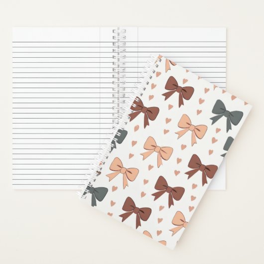 "Bogen & harten" Coquette Daily Journal Notitieboek (Binnen)