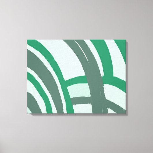 Bogen in groen en grijs canvas afdruk (Voorkant)