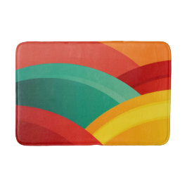Bogen in levendige kleuren badmat