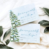 Bogen Kerst Hoeveel Sneeuwballen Baby Shower Spel Kaart