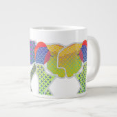 Bogen met patronen grote koffiekop (Voorkant rechts)