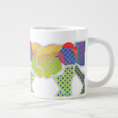 Bogen met patronen grote koffiekop (Rechts)