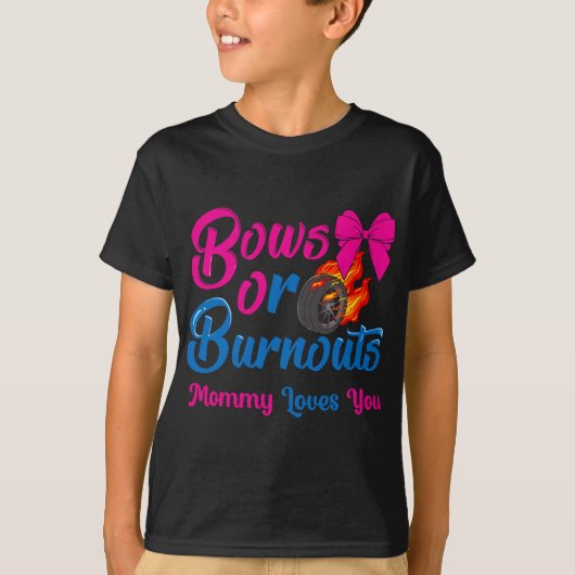 Bogen of Burnouts mammie houdt van je sekse T-shirt (Voorkant)